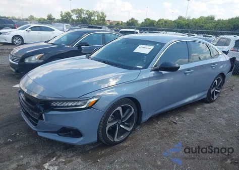 2022 Honda Accord Sport из США, поврежденный, VIN 1HGCV1F31NA066856